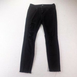 JB Justblack Jeans Womens Pants Black Size 26 Regular Distressed Ripped Jeans